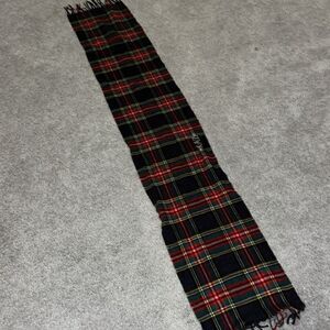 special Cashmere UK famous “KAZ” monogrammed plaid check tartan winter scarf